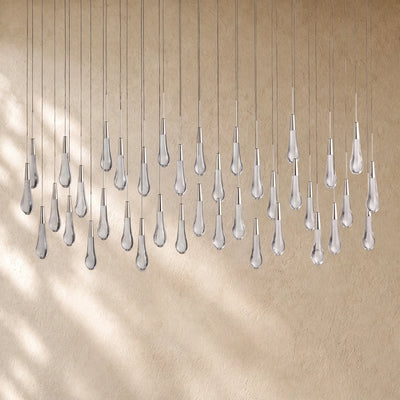 Soltairan Linear Chandelier - Raindrop Pendant Lighting