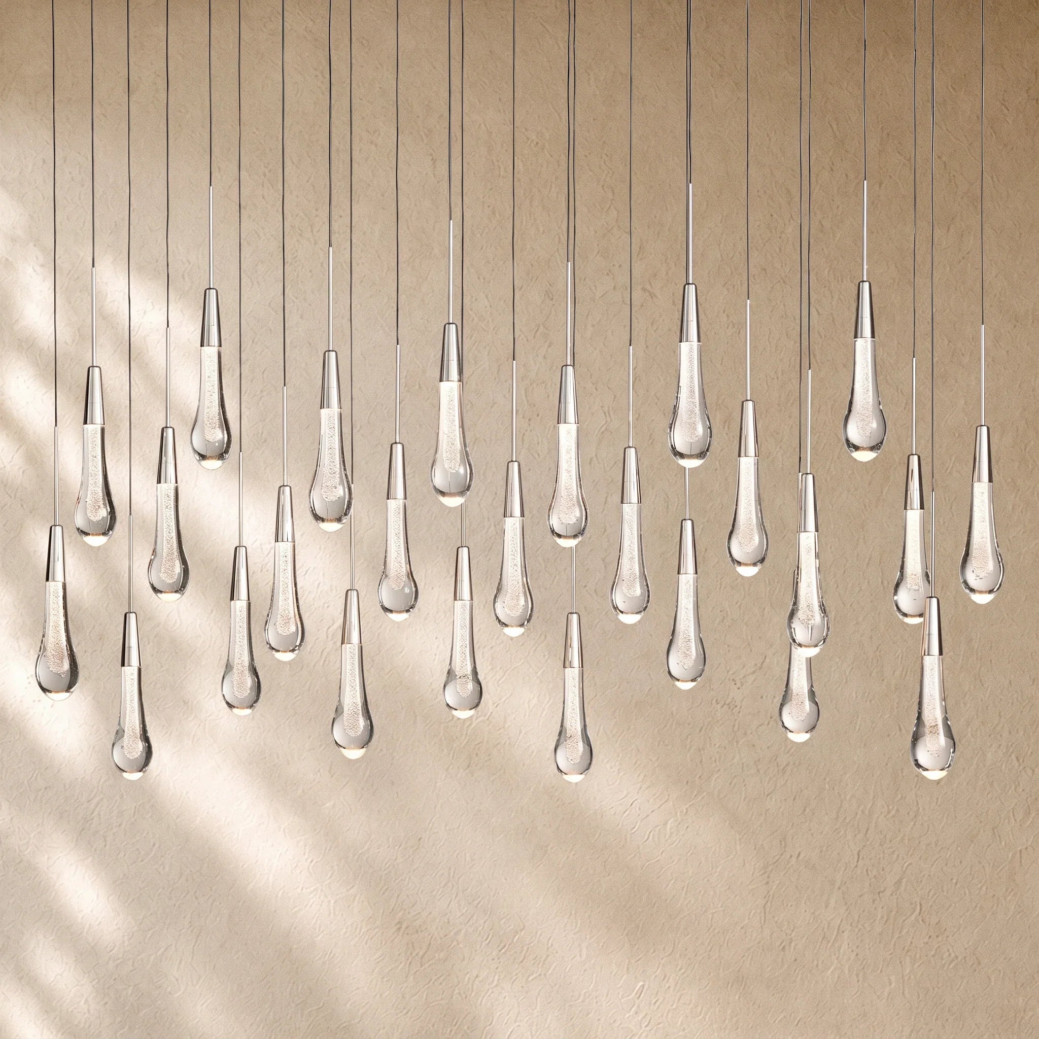 Soltairan Linear Chandelier - Raindrop Pendant Lighting