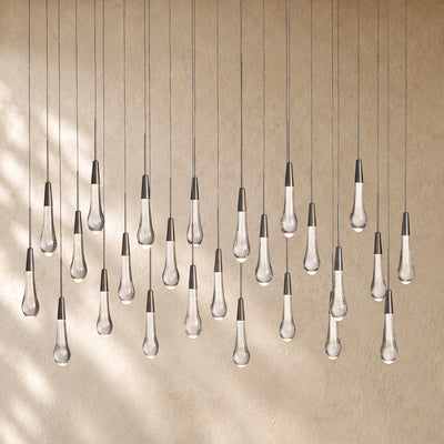 Soltairan Linear Chandelier - Raindrop Pendant Lighting