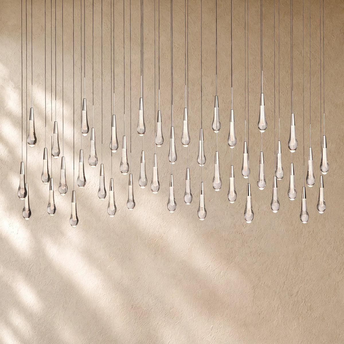 Soltairan Linear Chandelier - Raindrop Pendant Lighting