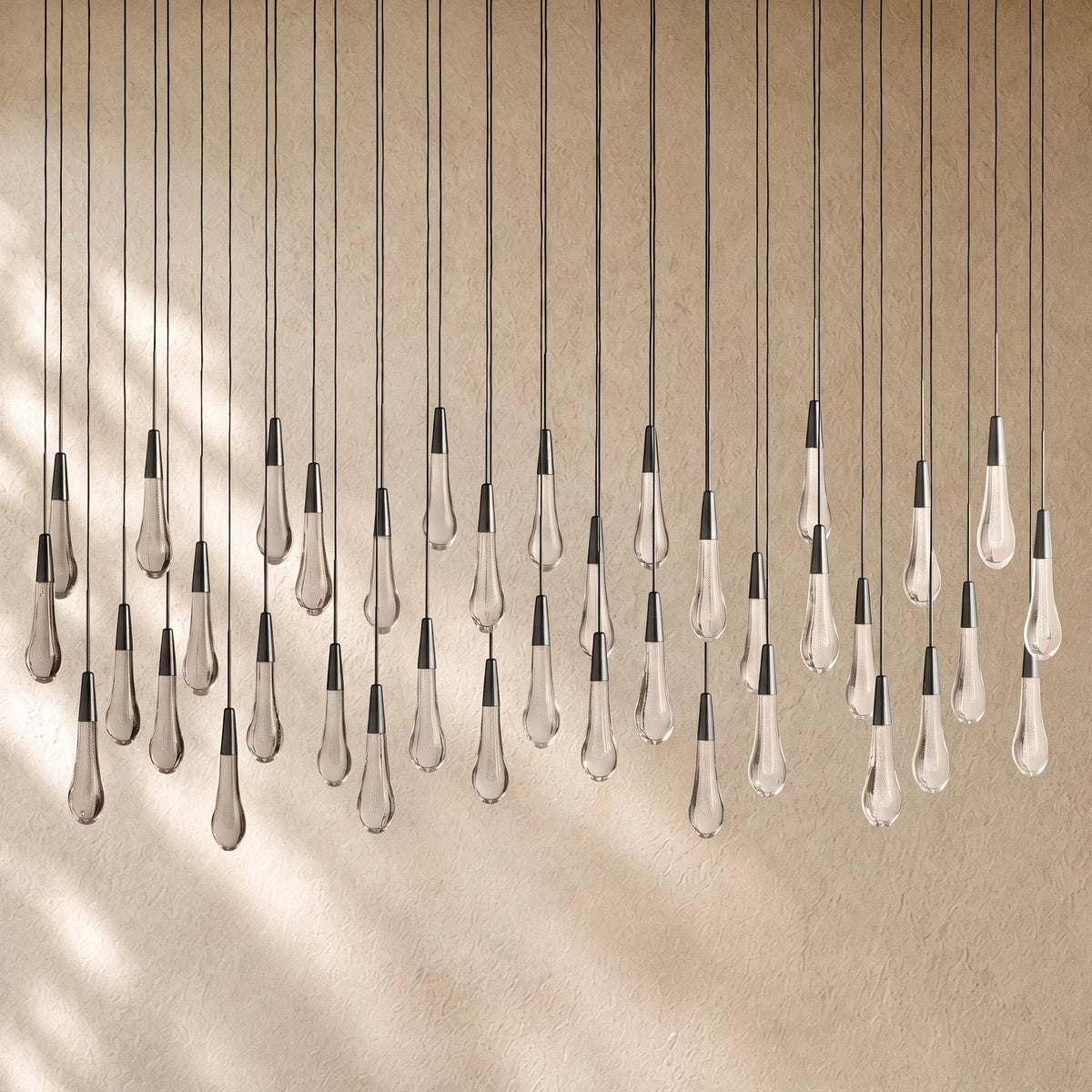 Soltairan Linear Chandelier - Raindrop Pendant Lighting