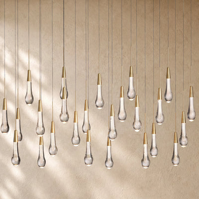 Soltairan Linear Chandelier - Raindrop Pendant Lighting