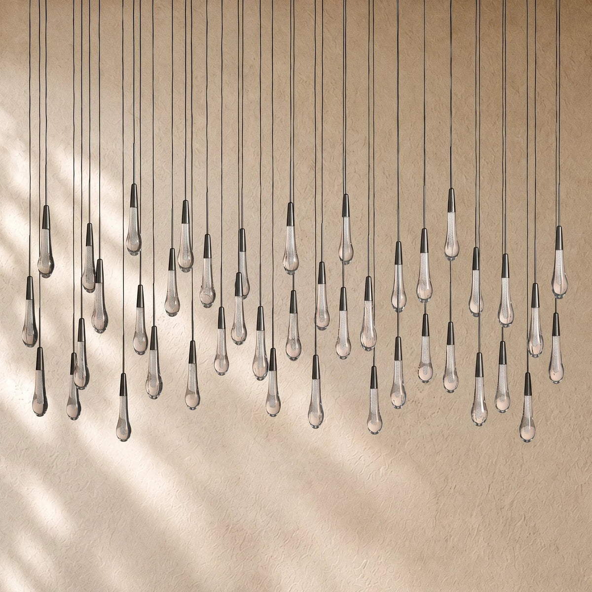 Soltairan Linear Chandelier - Raindrop Pendant Lighting