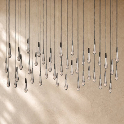 Soltairan Linear Chandelier - Raindrop Pendant Lighting