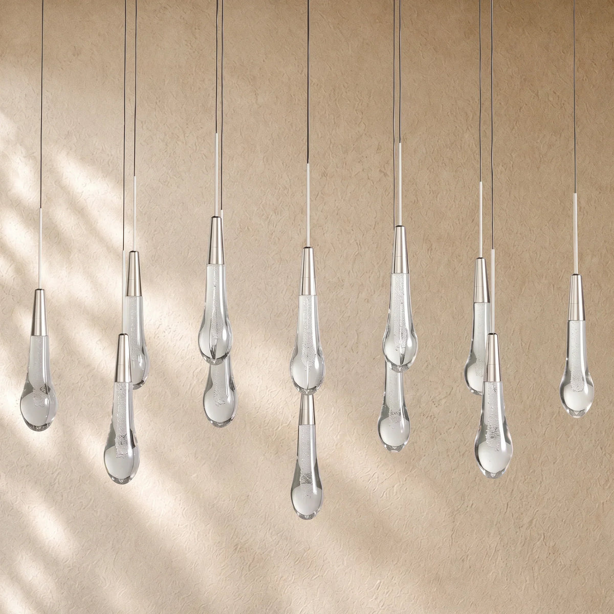 Soltairan Linear Chandelier - Raindrop Pendant Lighting
