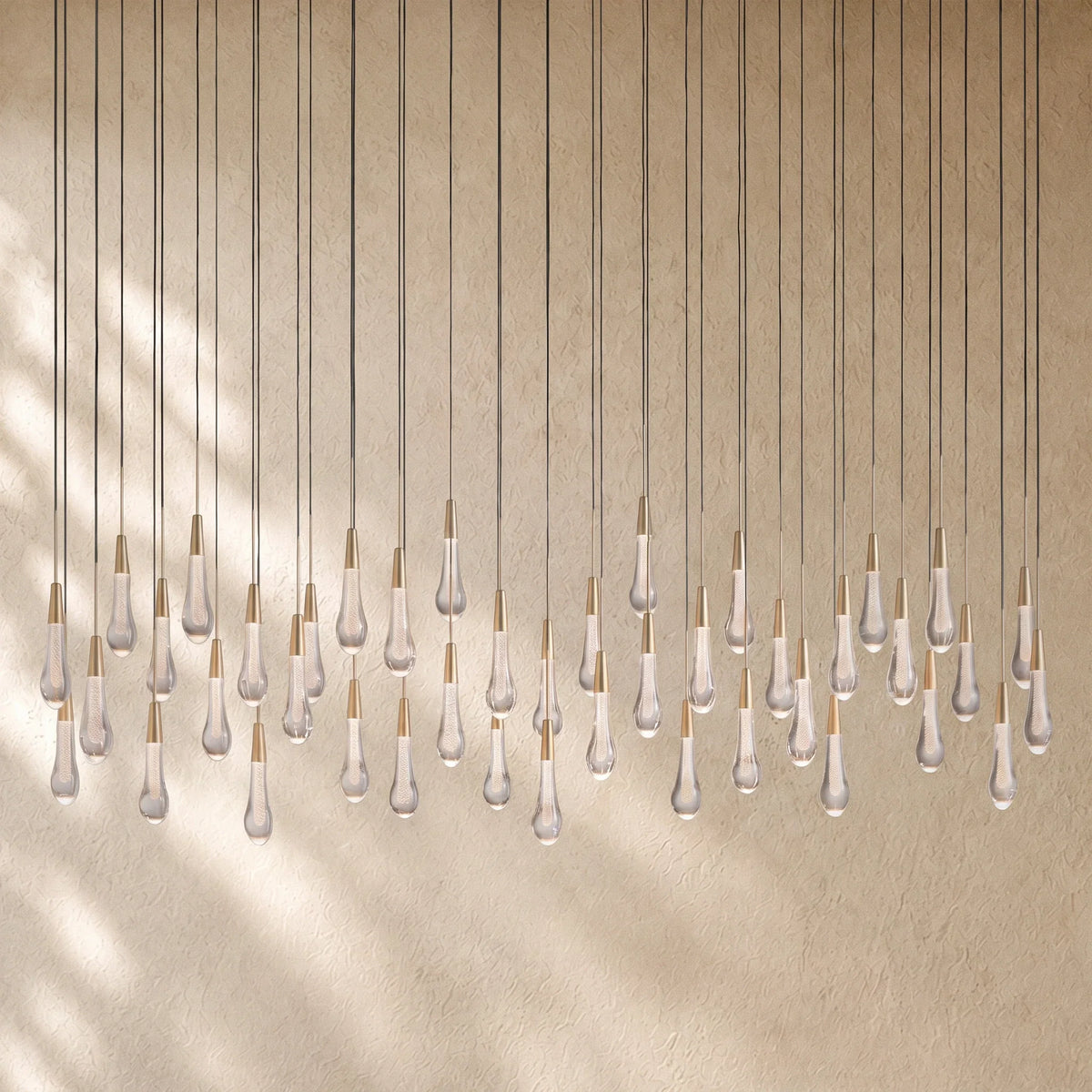 Soltairan Linear Chandelier - Raindrop Pendant Lighting