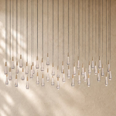 Soltairan Linear Chandelier - Raindrop Pendant Lighting