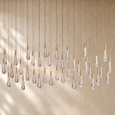 Soltairan Linear Chandelier - Raindrop Pendant Lighting