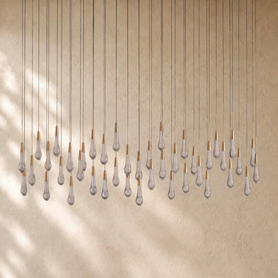 Soltairan Linear Chandelier - Raindrop Pendant Lighting