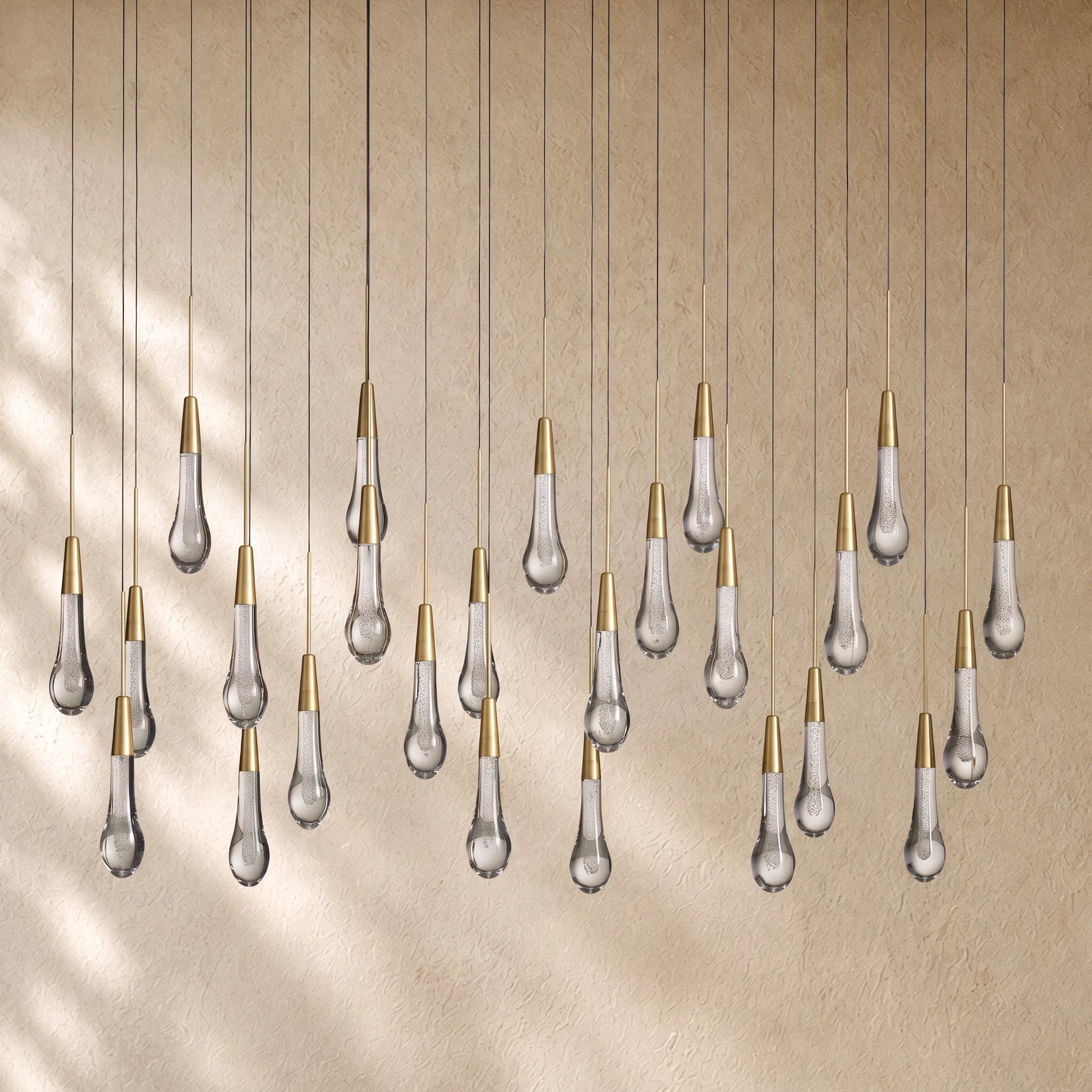 Soltairan Linear Chandelier - Raindrop Pendant Lighting
