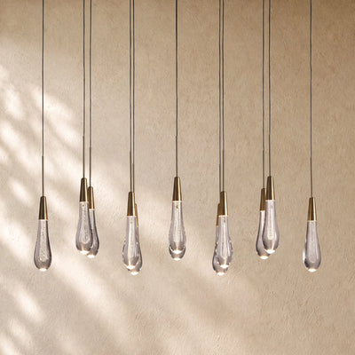 Soltairan Linear Chandelier - Raindrop Pendant Lighting