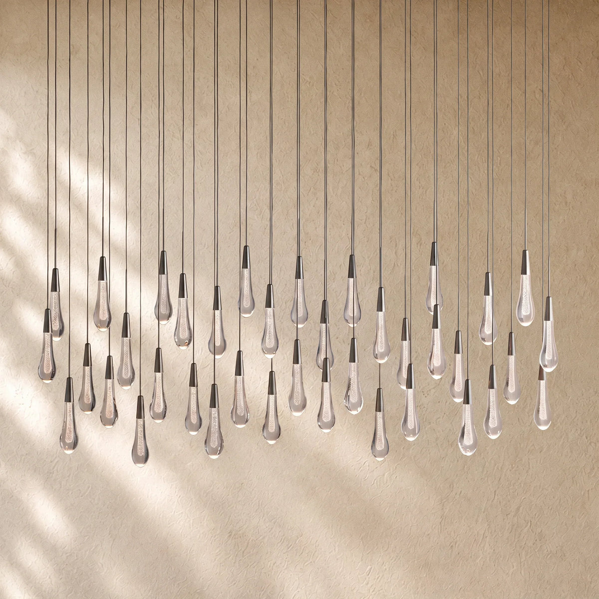 Soltairan Linear Chandelier - Raindrop Pendant Lighting