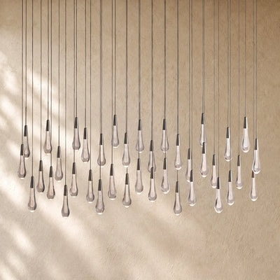 Soltairan Linear Chandelier - Raindrop Pendant Lighting