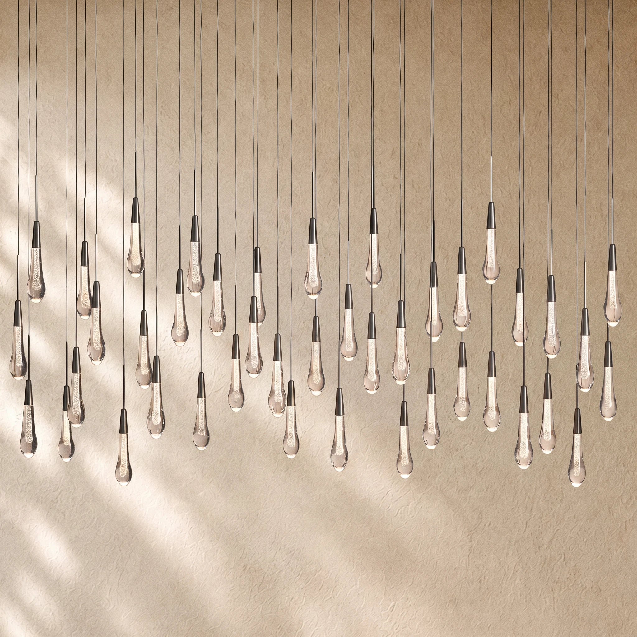 Soltairan Linear Chandelier - Raindrop Pendant Lighting