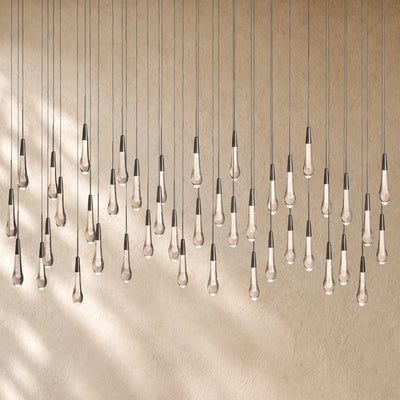 Soltairan Linear Chandelier - Raindrop Pendant Lighting