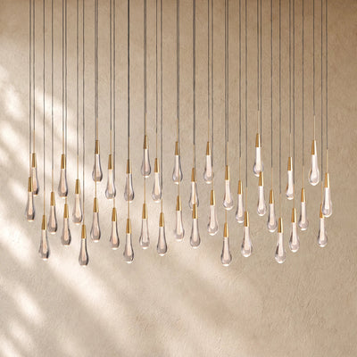 Soltairan Linear Chandelier - Raindrop Pendant Lighting