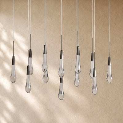 Soltairan Linear Chandelier - Raindrop Pendant Lighting