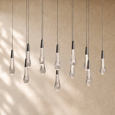 Soltairan Linear Chandelier - Raindrop Pendant Lighting