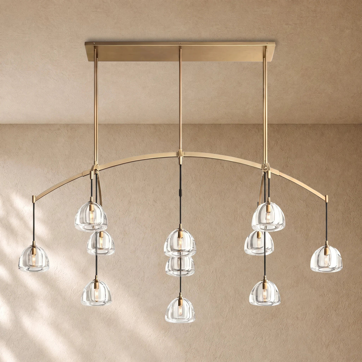 Hemi Linear Chandelier