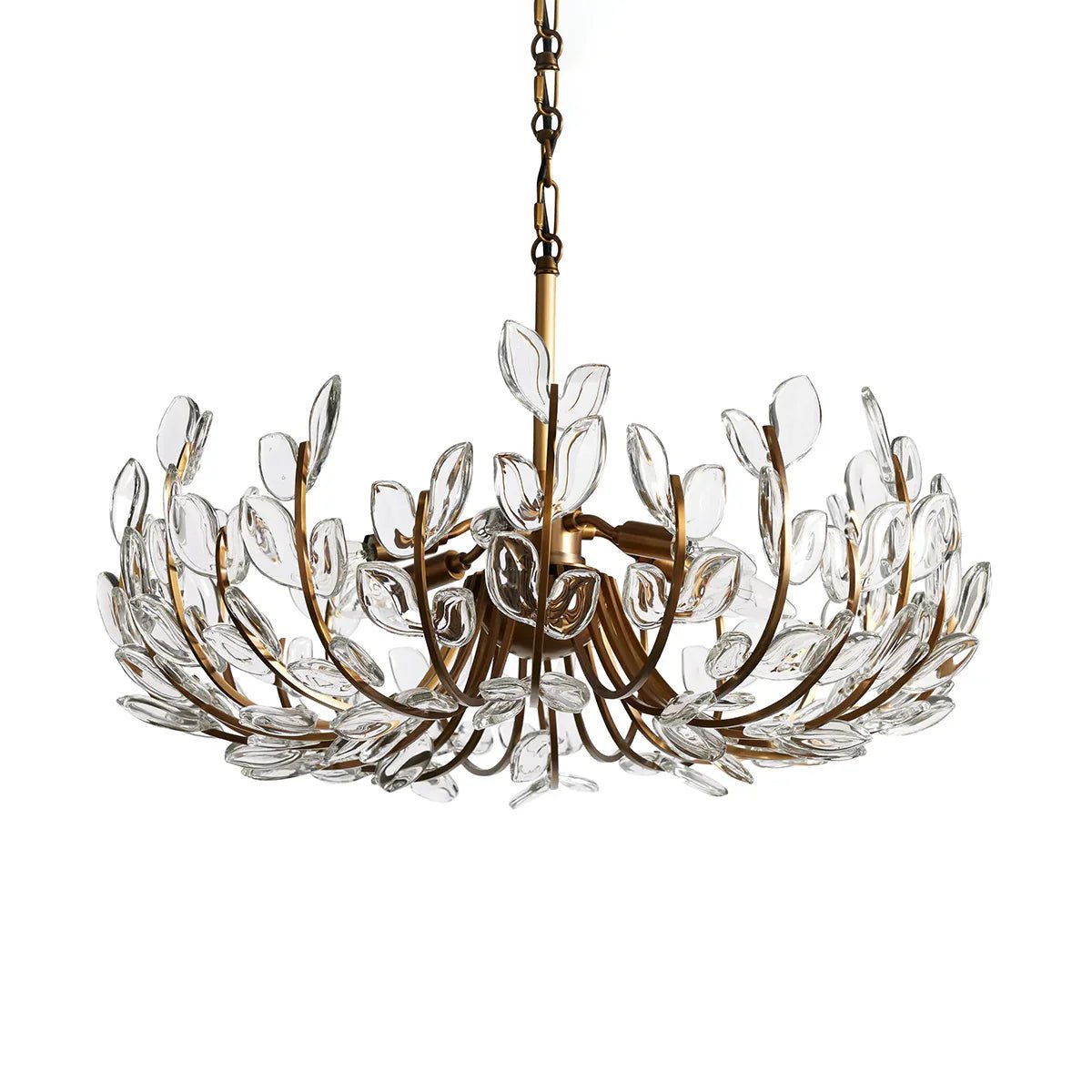 Adela Glass Petal 6 Light Chandelier - Cyran Lamps