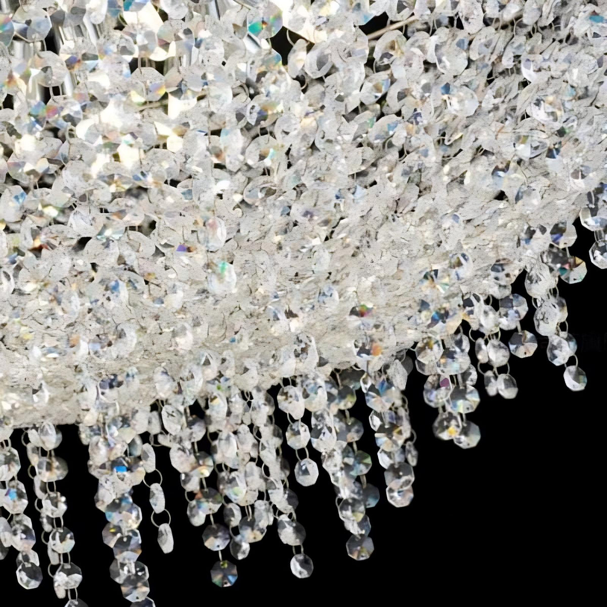 Adena Crystal Tassel Chandelier - cyranlamps