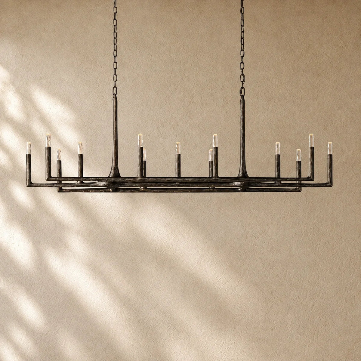 Thadria Forged Linear Chandelier 54" 72" 96"
