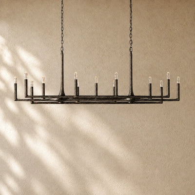 Thadria Forged Linear Chandelier 54" 72" 96"
