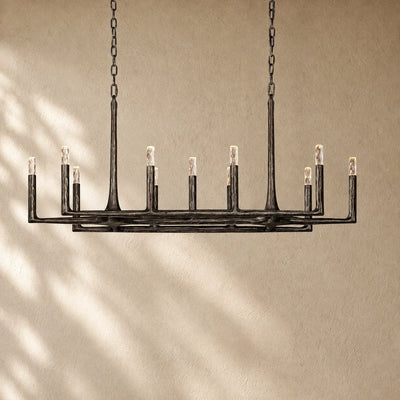 Thadria Forged Linear Chandelier 54" 72" 96"