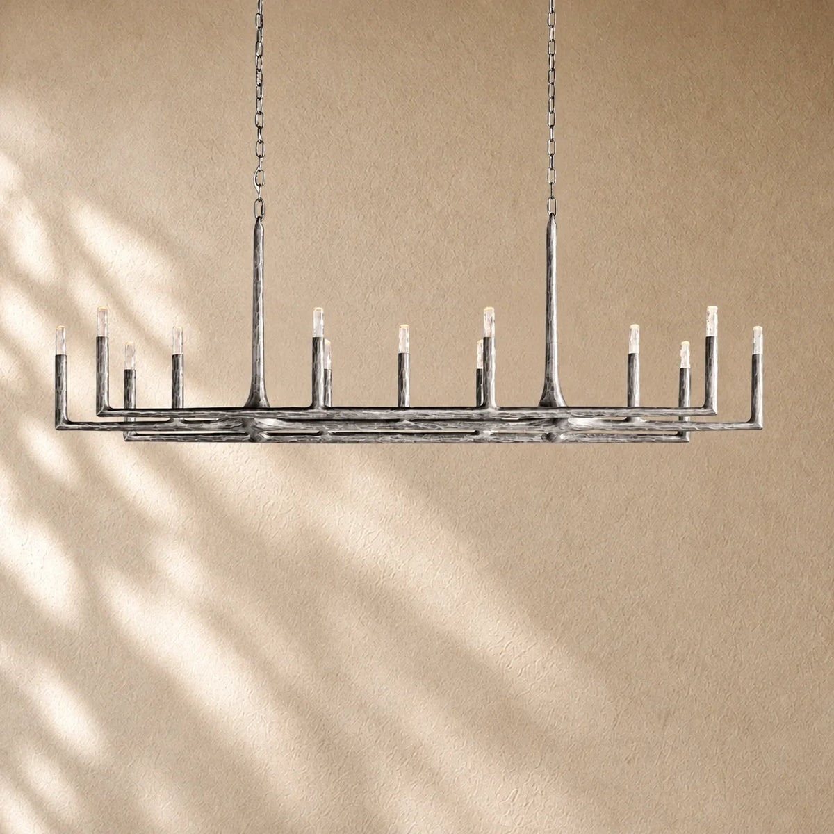 Thadria Forged Linear Chandelier 54" 72" 96"