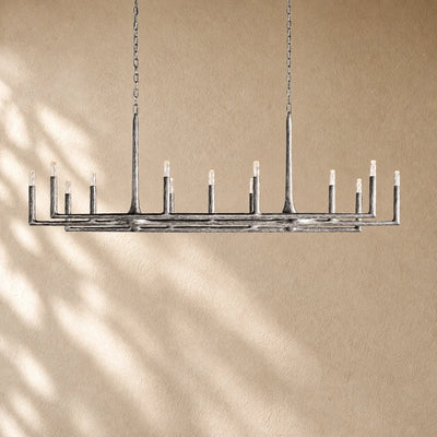 Thadria Forged Linear Chandelier 54" 72" 96"