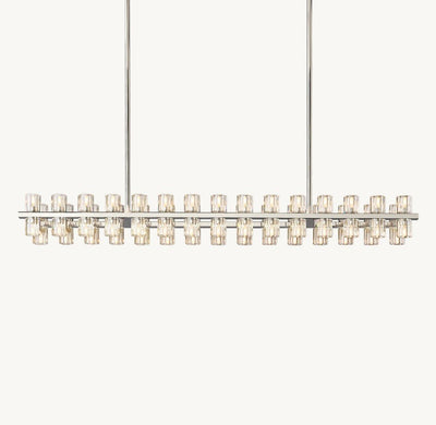 Akachon Rectangular Chandelier 54" - Cyran Lamps