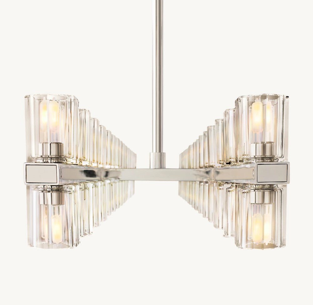 Akachon Rectangular Chandelier 54" - Cyran Lamps