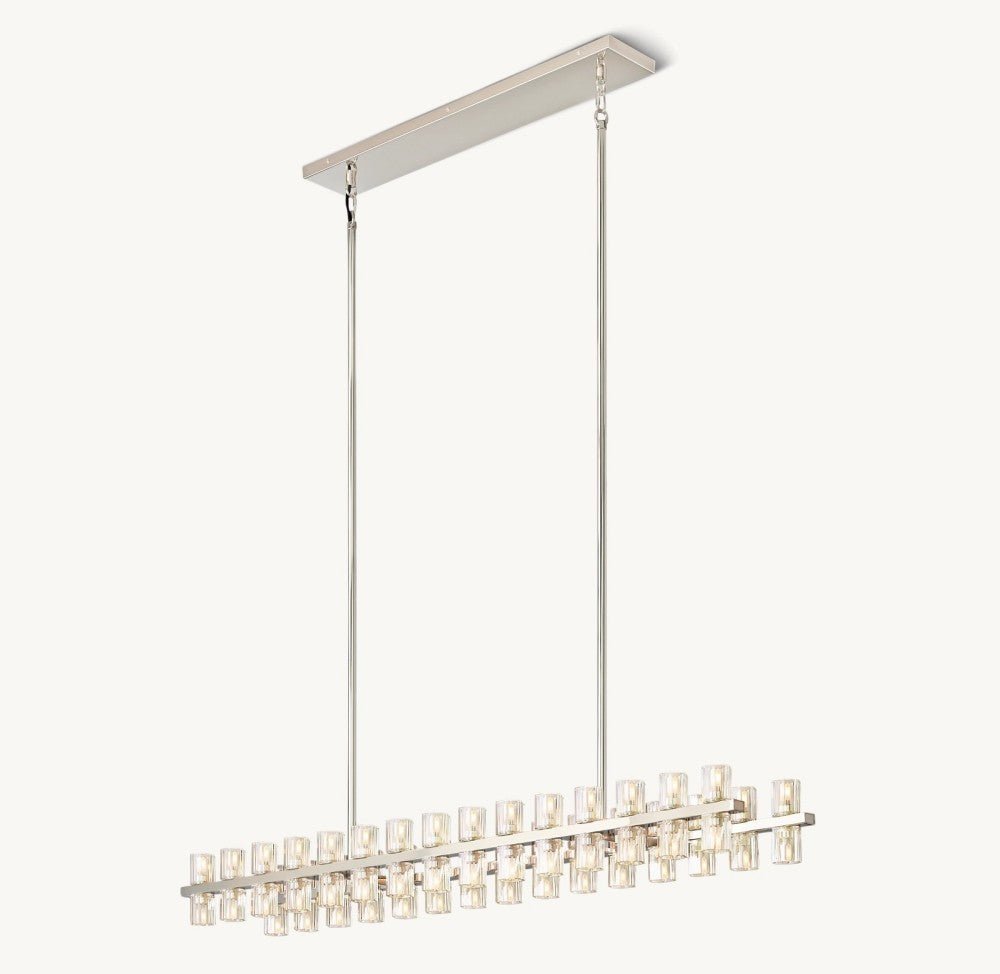 Akachon Rectangular Chandelier 54" - Cyran Lamps