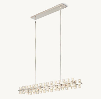Akachon Rectangular Chandelier 54" - Cyran Lamps