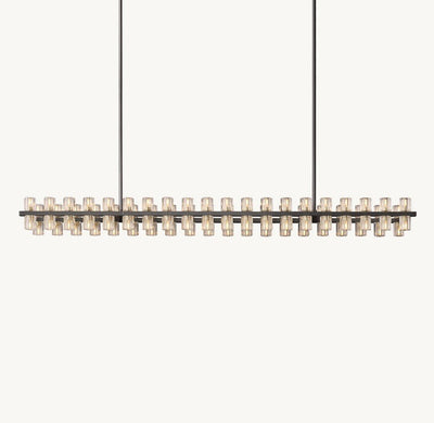 Akachon Rectangular Chandelier 72" - Cyran Lamps