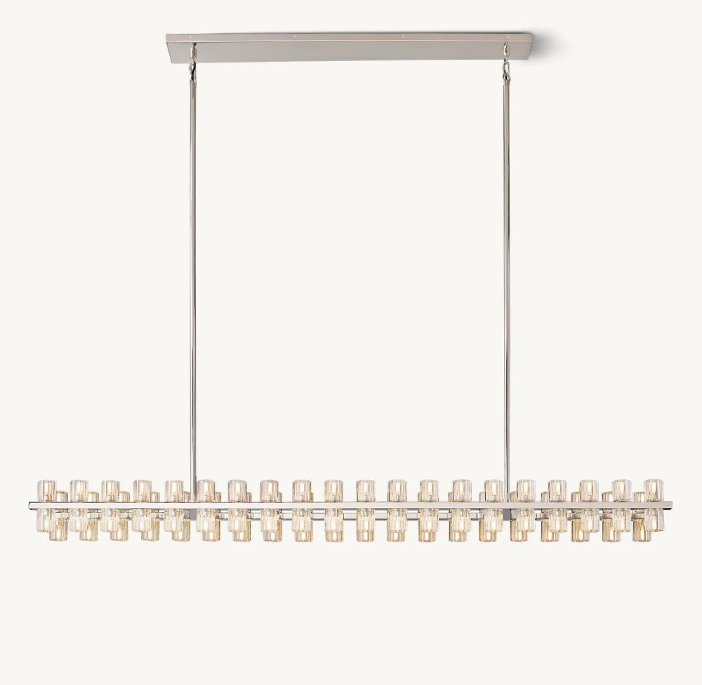 Akachon Rectangular Chandelier 72" - Cyran Lamps