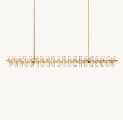Akachon Rectangular Chandelier 72" - Cyran Lamps