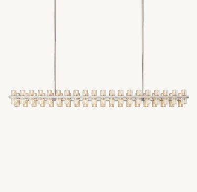 Akachon Rectangular Chandelier 72" - Cyran Lamps