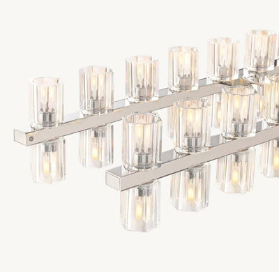 Akachon Rectangular Chandelier 72" - Cyran Lamps