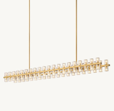 Akachon Rectangular Chandelier 72" - Cyran Lamps