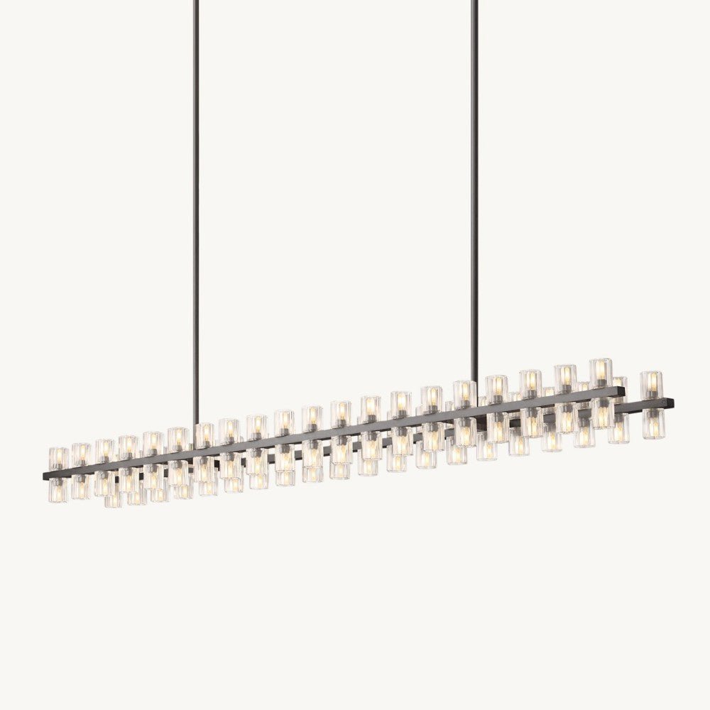 Akachon Rectangular Chandelier 72" - Cyran Lamps