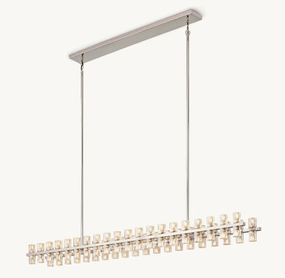 Akachon Rectangular Chandelier 72" - Cyran Lamps