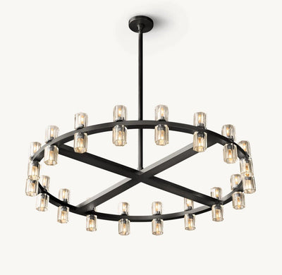 Akachon Round Chandelier 36" - Cyran Lamps