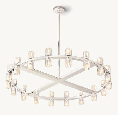 Akachon Round Chandelier 36" - Cyran Lamps
