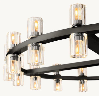 Akachon Round Chandelier 36" - Cyran Lamps
