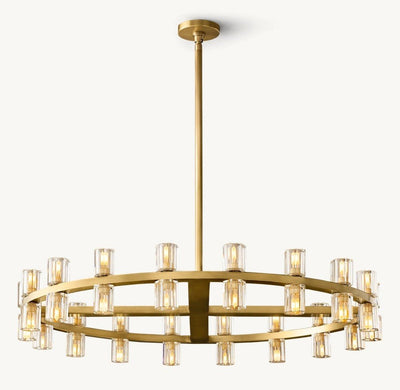 Akachon Round Chandelier 36" - Cyran Lamps