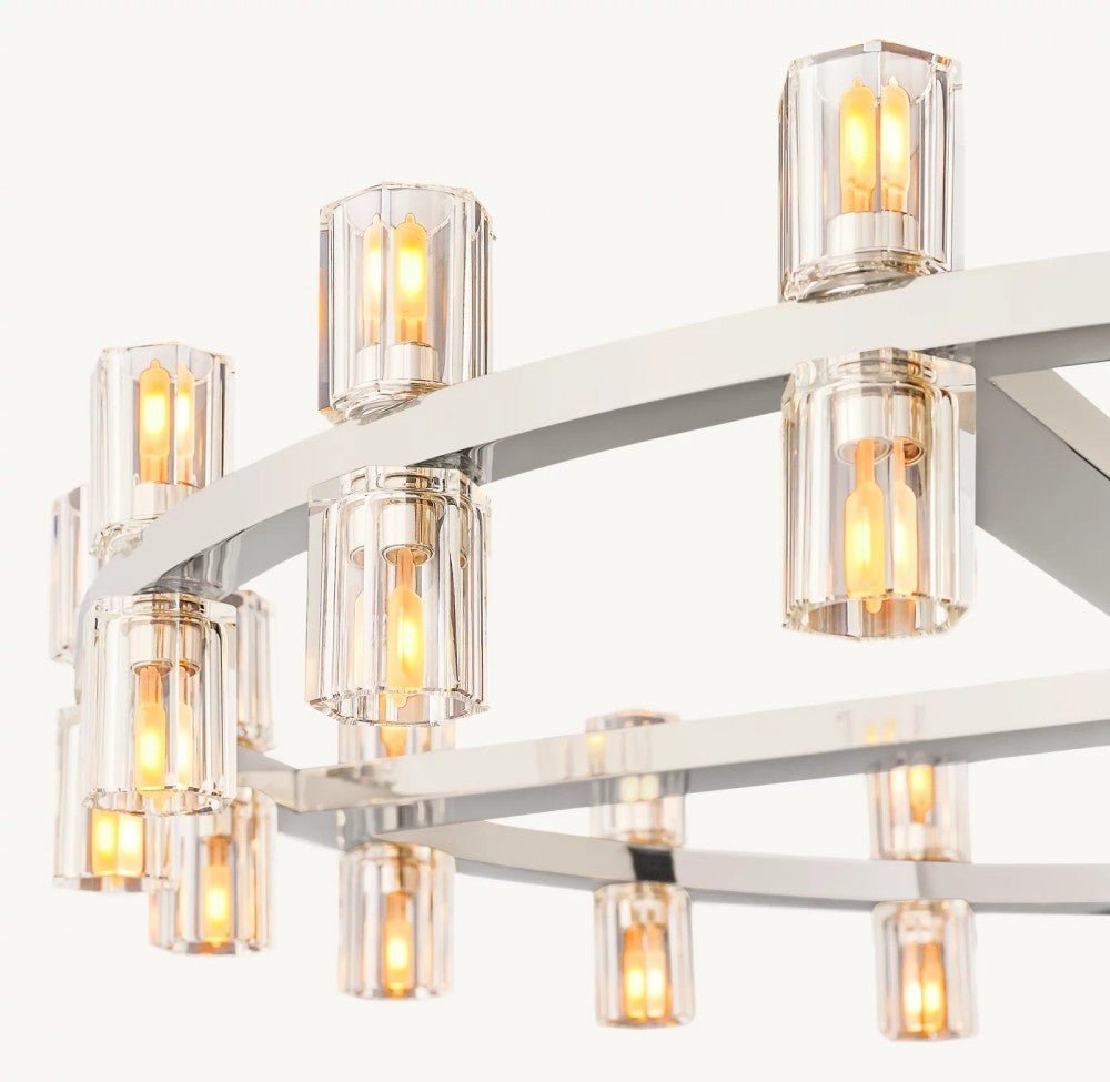 Akachon Round Chandelier 36" - Cyran Lamps