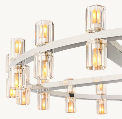 Akachon Round Chandelier 36" - Cyran Lamps
