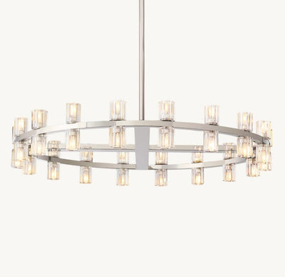 Akachon Round Chandelier 36" - Cyran Lamps