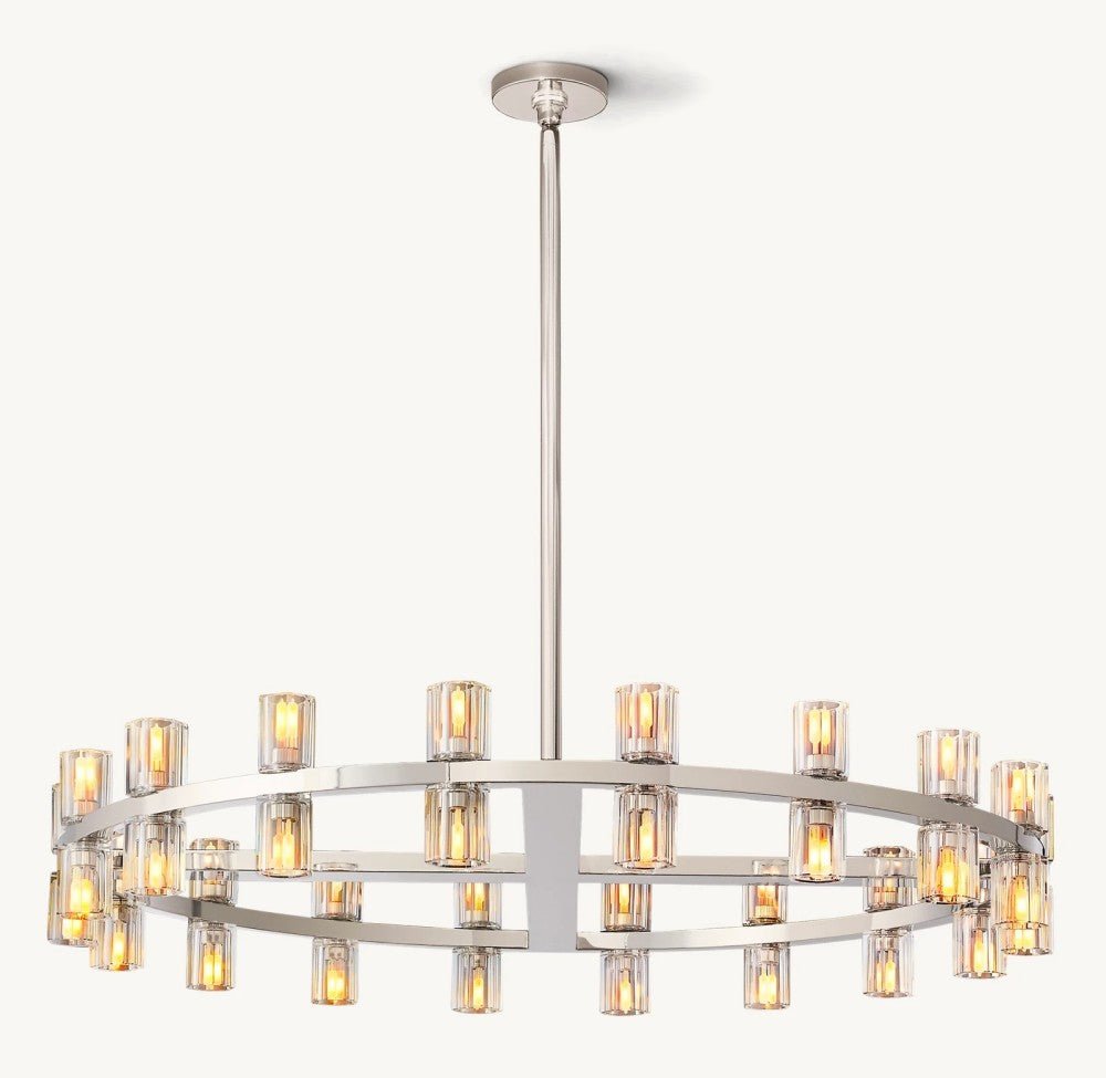 Akachon Round Chandelier 36" - Cyran Lamps